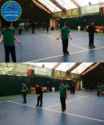 مدرسه نوید صالحین ، سالن ورزشی در مدرسه ی غیر انتفاعی پسرانه نوید صالحین منطقه 6