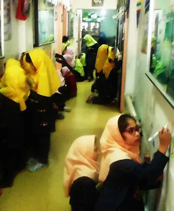 مدرسه آتیه سازان، نقاشی آزاد روزانه در پیش دبستان و دبستان آتیه سازان