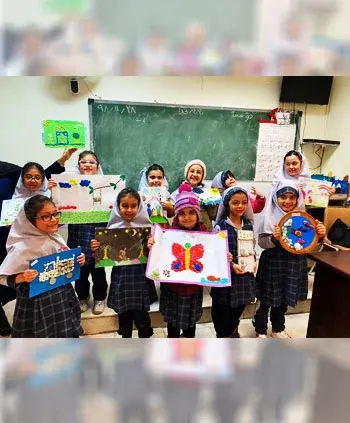 مدرسه صدرا نوین، کاردستی  دانش آموزان  پیش دبستان ودبستان دخترانه صدرا منطقه 5