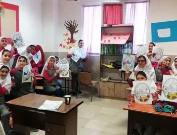 مدرسه صدرا نوین، کلاس نقاشی و طراحی دانش آموزان  پیش دبستان و دبستان دخترانه  صدرا منطقه5