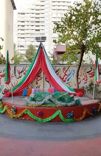 مدرسه بشرا، تزیینات زیبا در دبیرستان دوره اول دخترانه بشرا منطقه 2