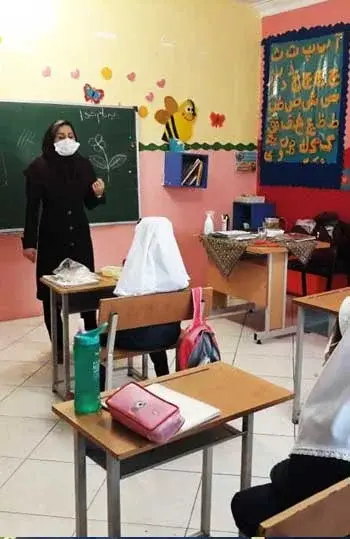 مدرسه رسا، کلاس زیبای دانش آموزان دبستان دخترانه رسا منطقه 8