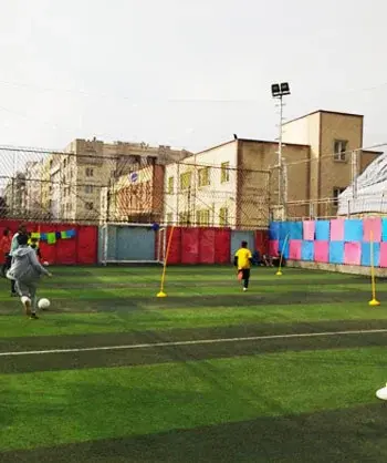 مدرسه بهان، عکس زمین چمن مصنوعی دبیرستان دوره دوم پسراه بهان منطقه 5