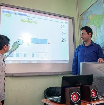 مدرسه بهان، عکس کلاس های هوشمندمجتمع آموزشی پسرانه بهان منطقه 5