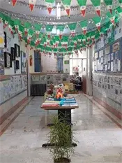 مدرسه بهان، عکس از تزئیانت راهرو های مجتمع آموزشی پسرانه بهان منطقه5