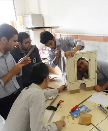 مدرسه بهان، عکس از کارگاه معماری هنرستان مجتمع آموزشی پسرانه بهان منطقه 5