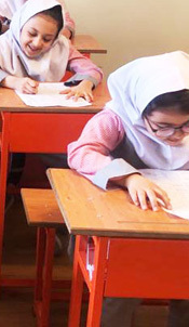 مدرسه آوای تبسم تابان، تصویر دانش آموزان مدرسه آوای تبسم تابان در آزمون هفتگی